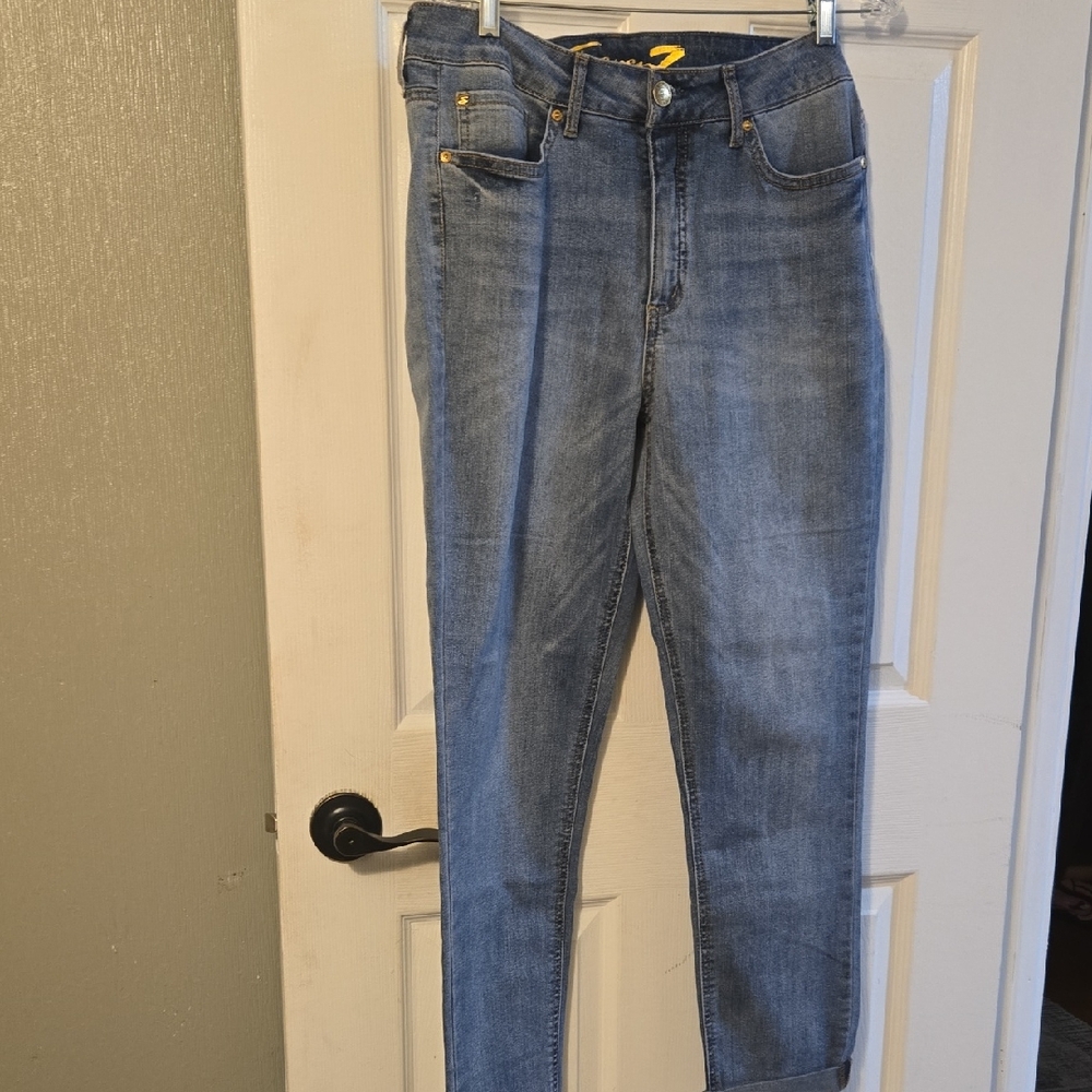 Seven7 Women's Straight Leg Blue Jeans Weekend Slim Fit ✨️ 2 For 25 Item✨️